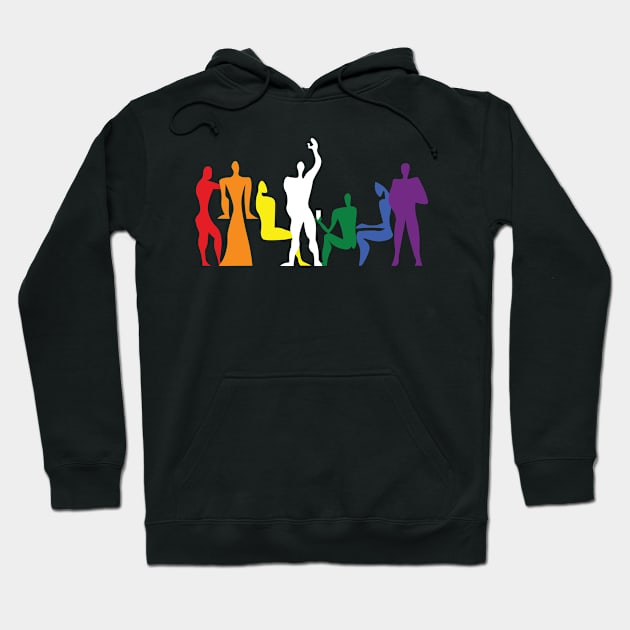 Le Corbusier Modulor Love is Love Party Hoodie by SLGA Designs